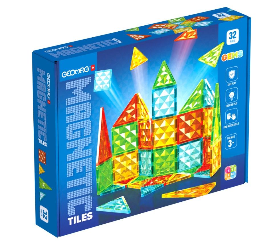 Geomag Magnetic Tiles 32 dílků