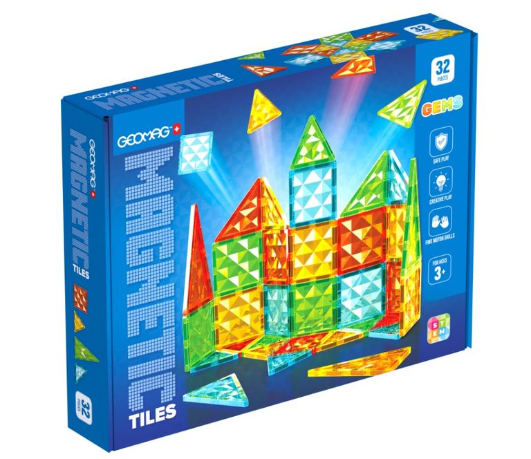 Levně Geomag Magnetic Tiles 32 dílků