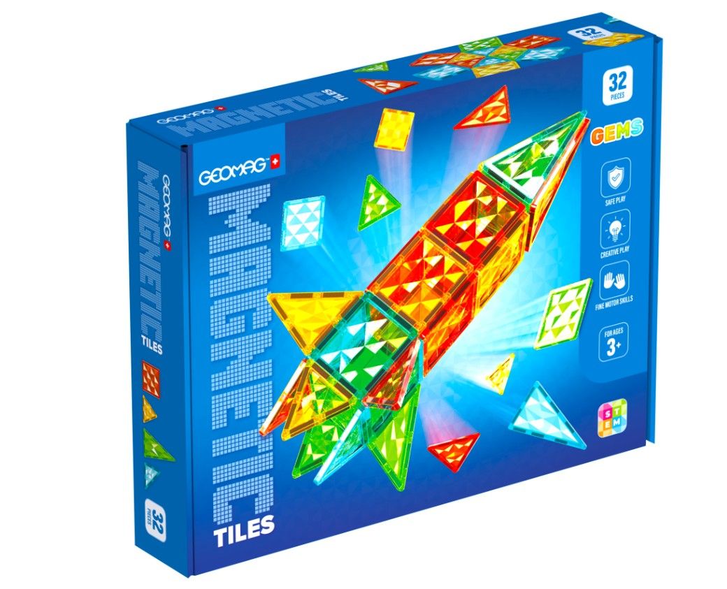 Geomag Magnetic Tiles Raketa 32 dílků