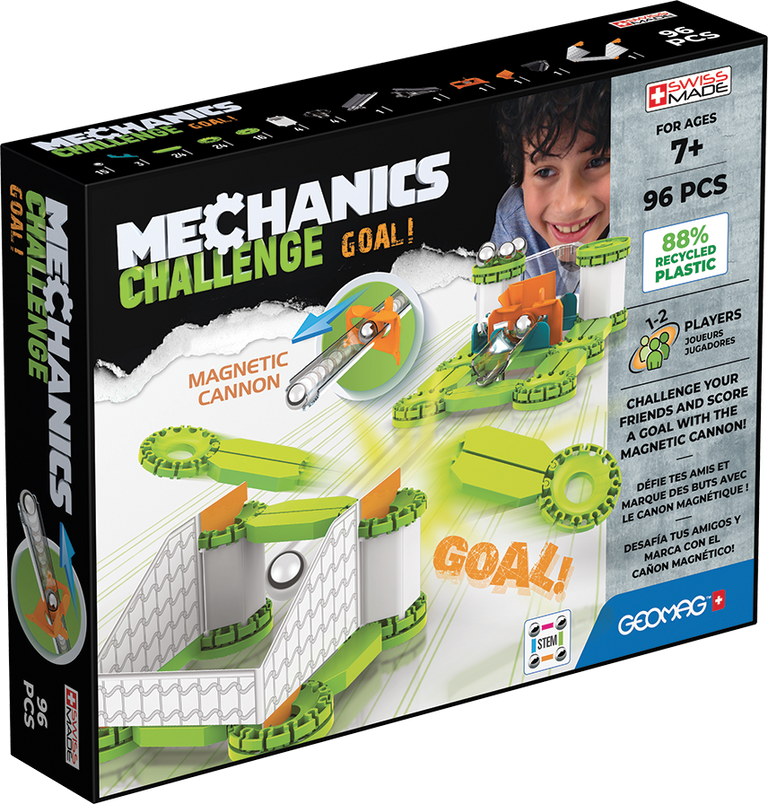 Levně Geomag Mechanics Recycled Challenge Goal! 96 ks