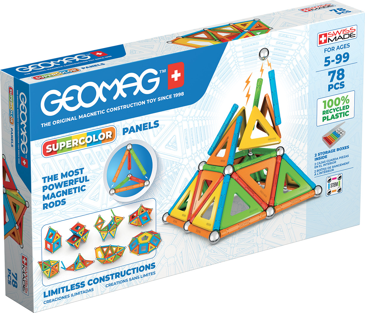 Geomag Supercolor Panels 78