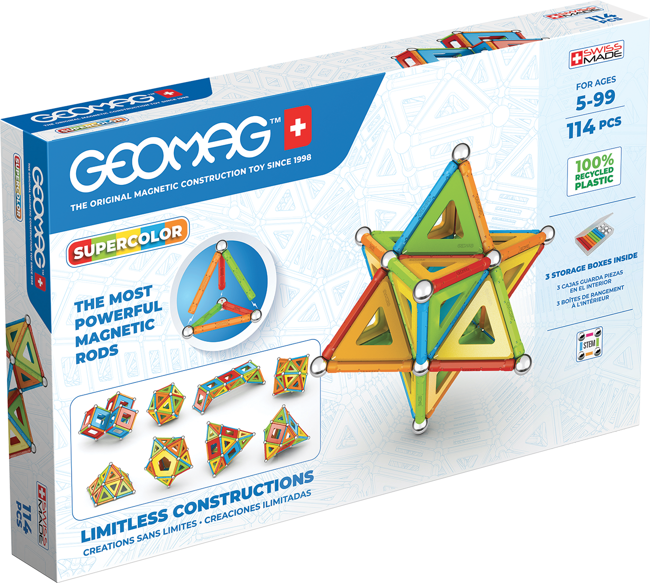 Geomag Supercolor Recycled 114 ks