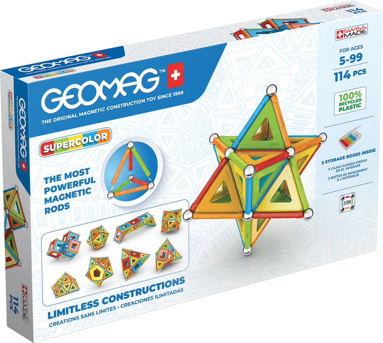 Levně Geomag Supercolor Recycled 114 ks
