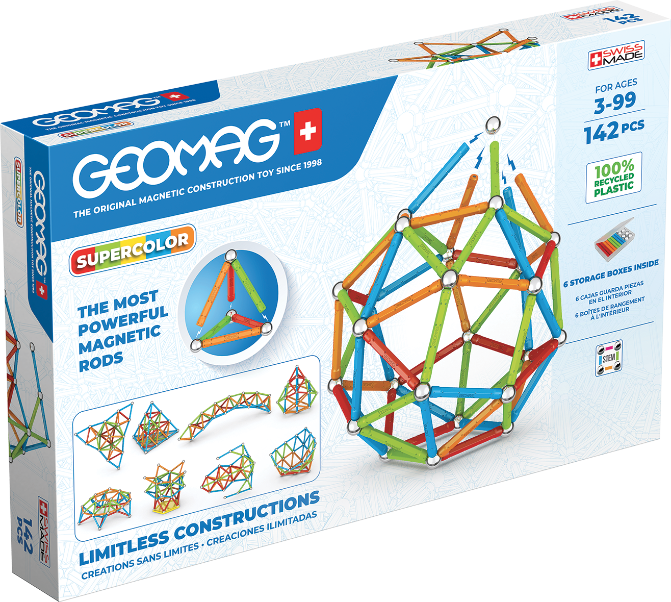 Geomag Supercolor Recycled 142 ks