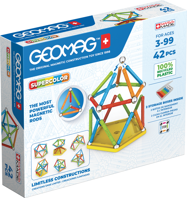 Levně Geomag Supercolor Recycled 42 ks