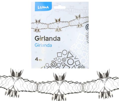 Obrázek produktu: Girlanda 4 m - stříbrná