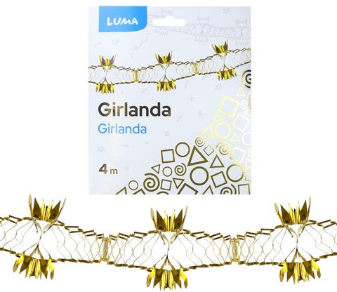 Obrázek produktu: Girlanda 4 m - zlatá