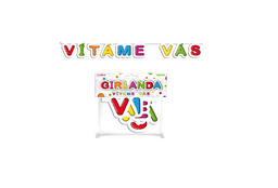 Obrázek produktu: Girlanda papírová - VÍTÁME VÁS