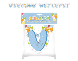 Obrázek produktu: Girlanda papírová - VŠECHNO NEJLEPŠÍ modrá