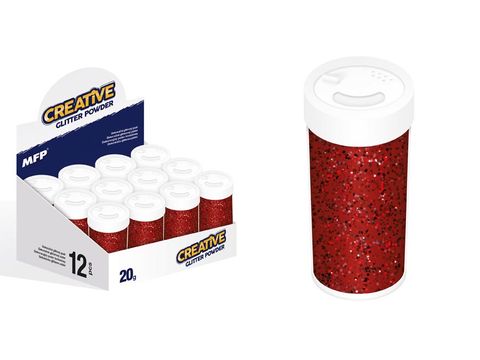 Obrázek produktu: Glitrový pudr 20 g - červený