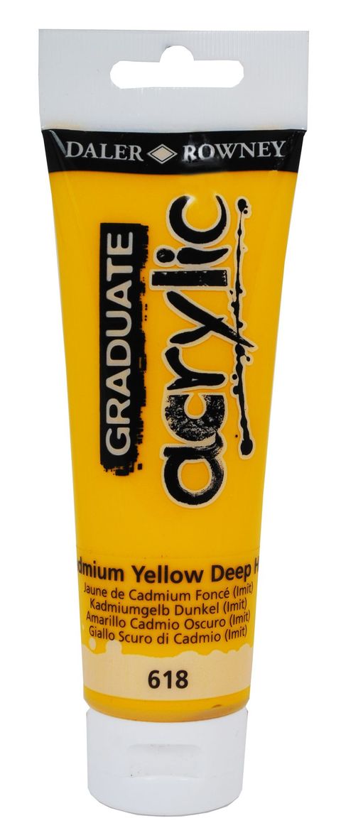 Obrázek produktu: Graduate akrylová barva 120 ml - Kadmium žluté tmavé
