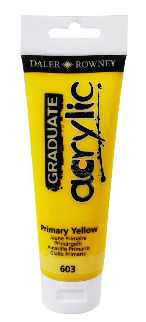 Obrázek produktu: Graduate akrylová barva 120 ml - Primární žlutá