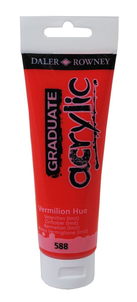 Obrázek produktu: Graduate akrylová barva 120 ml - Rumělka