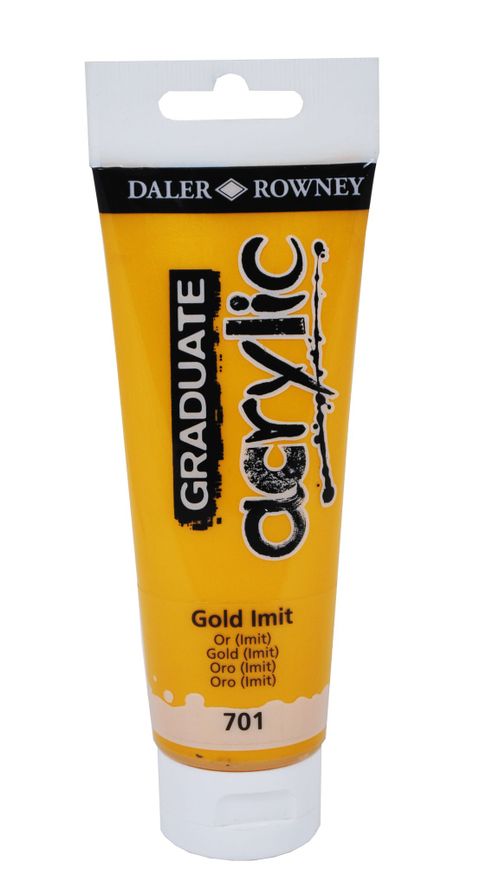 Obrázek produktu: Graduate akrylová barva 120 ml - Zlatá
