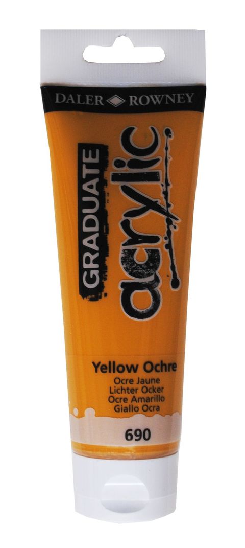 Obrázek produktu: Graduate akrylová barva 120 ml - Žlutý okr