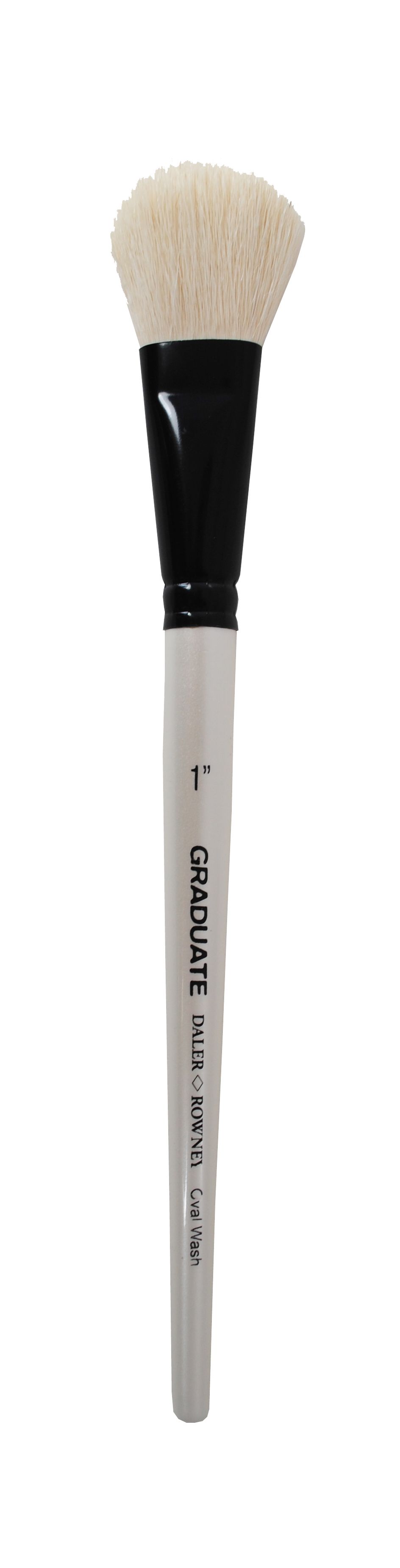 Graduate štětec bílý kozí vlas "Oval Wash", vel. 1"