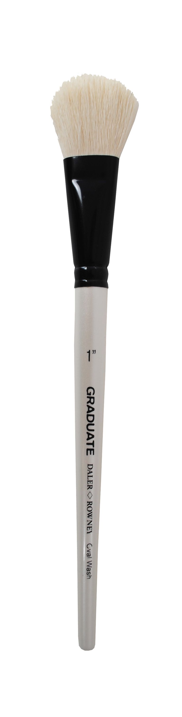 Graduate štětec bílý kozí vlas "Oval Wash", vel. 1"