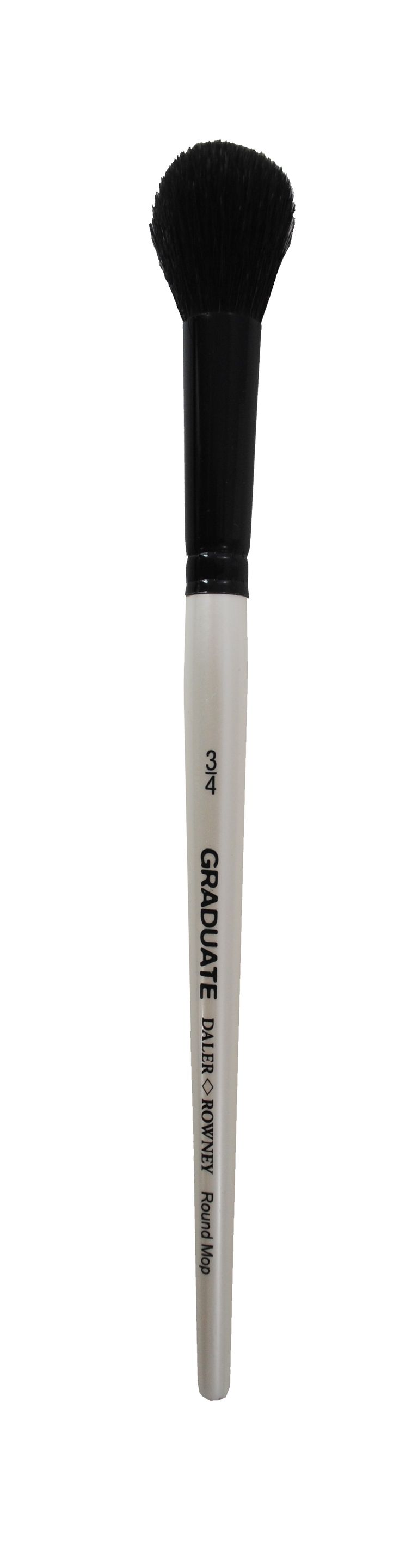 Graduate štětec černý kozí vlas "Oval Wash", vel. 3/4"