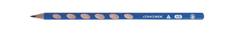 Grafitová tužka CONCORDE ErgoTouch HB trojhranná 1 ks - modrá, pro praváky