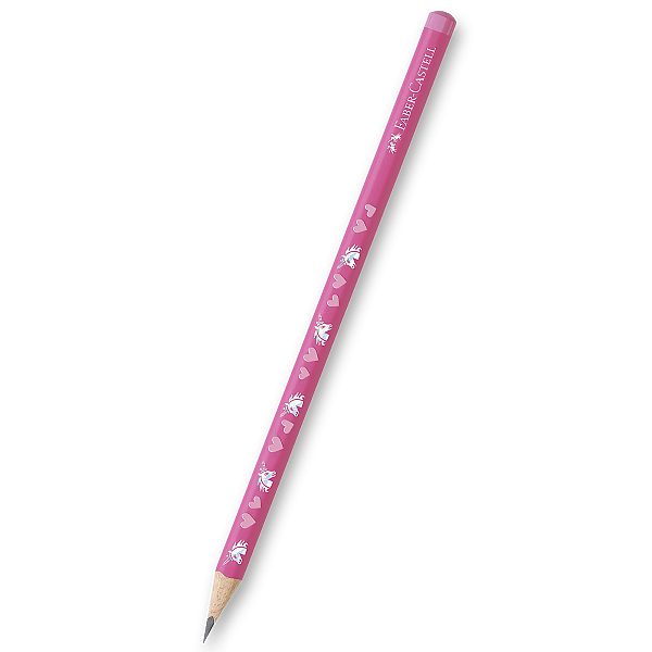 Grafitová tužka Faber-Castell Unicorn HB, růžová Faber-Castell