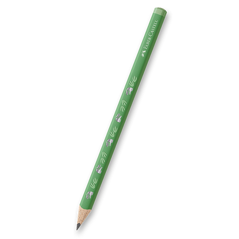 Obrázek produktu: Grafitová tužka Faber-Castell trojhranná JUMBO HB - Dinosaurus - zelená