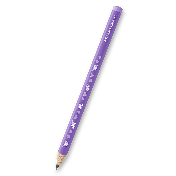 Grafitová tužka Faber-Castell trojhranná JUMBO HB - Unicorn - fialová