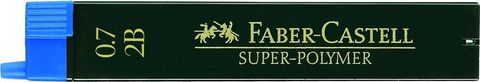 Obrázek produktu: Grafitové tuhy Faber-Castell superpolymer 0,7 mm 2B