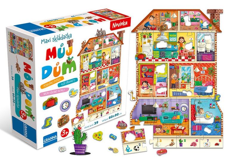 Maxi puzzle s otvory Můj dům