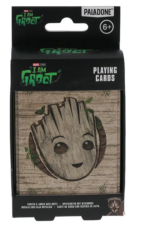 Groot hrací karty v boxu