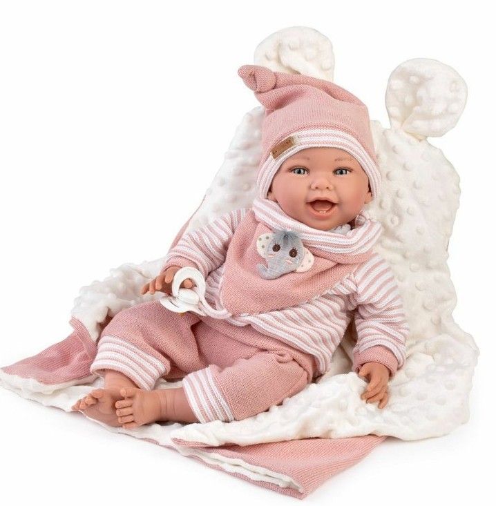 Guca 10261 OLIVIE - zátěžová realistická panenka miminko - 42 cm