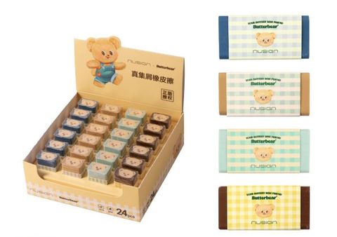 Obrázek produktu: Guma mazací DELI BUTTERBEAR - 1 ks, mix barev