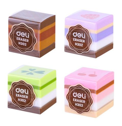 Obrázek produktu: Guma mazací DELI dortík - 1 ks, mix motivů