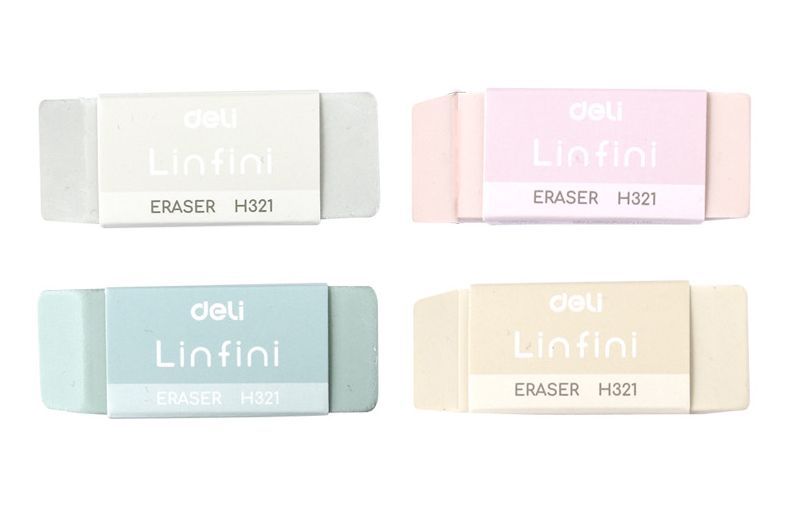 Guma mazací DELI LINFINI - mix barev