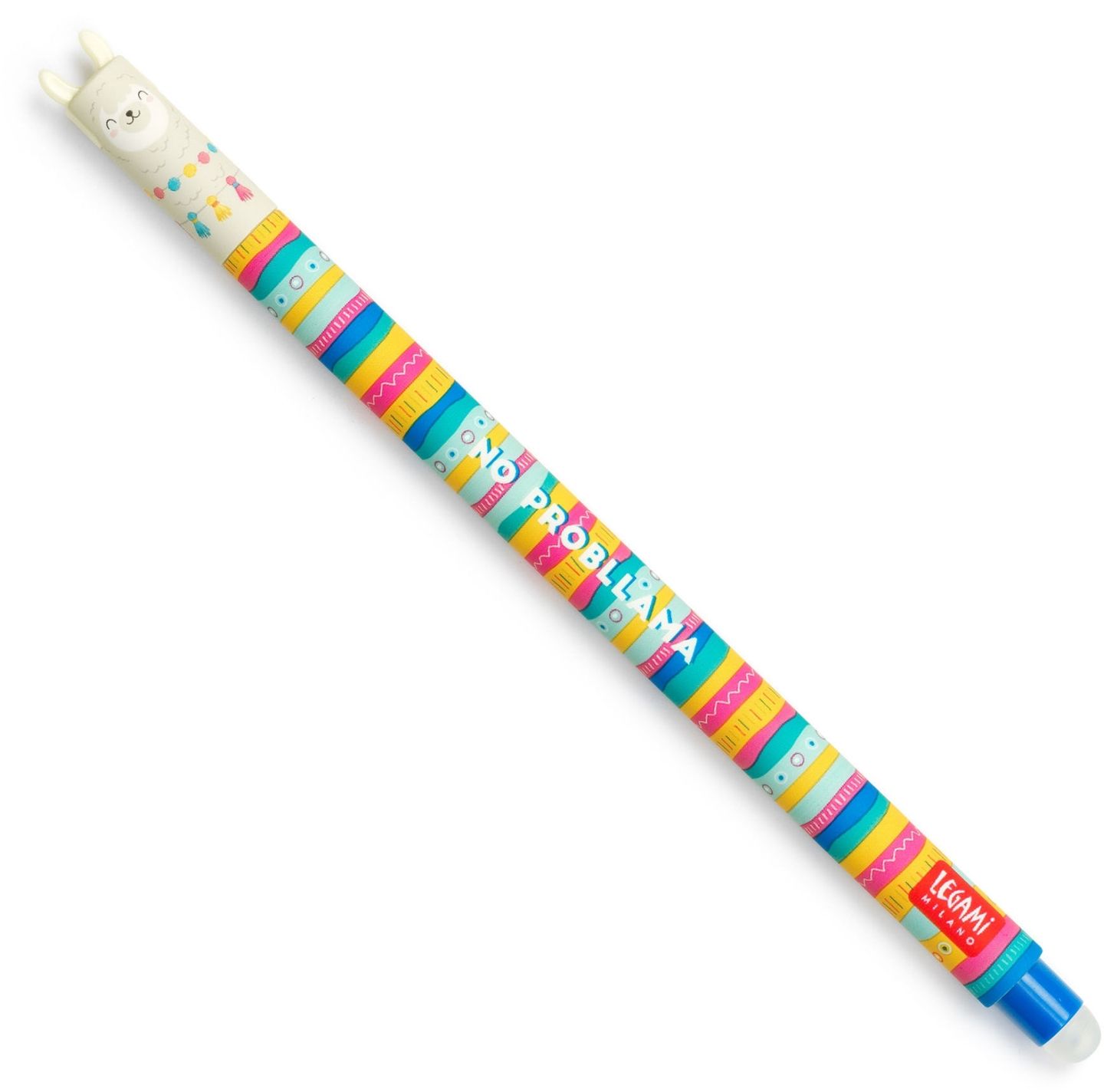 Gumovací pero Legami 0,7 mm - Llama - modrá náplň