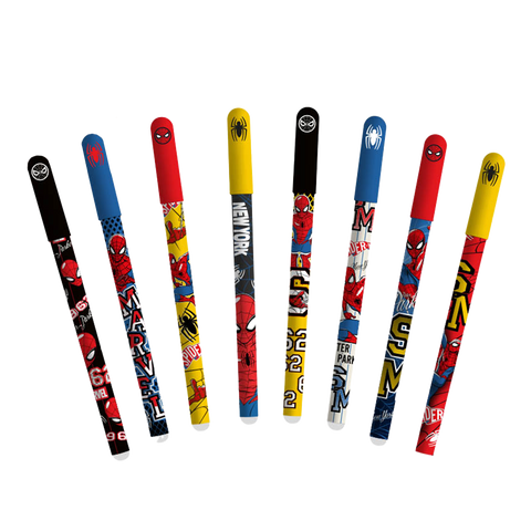 Obrázek produktu: Gumovatelné pero Colorino 0,5 mm s víčkem - Spider-Man, mix motivů