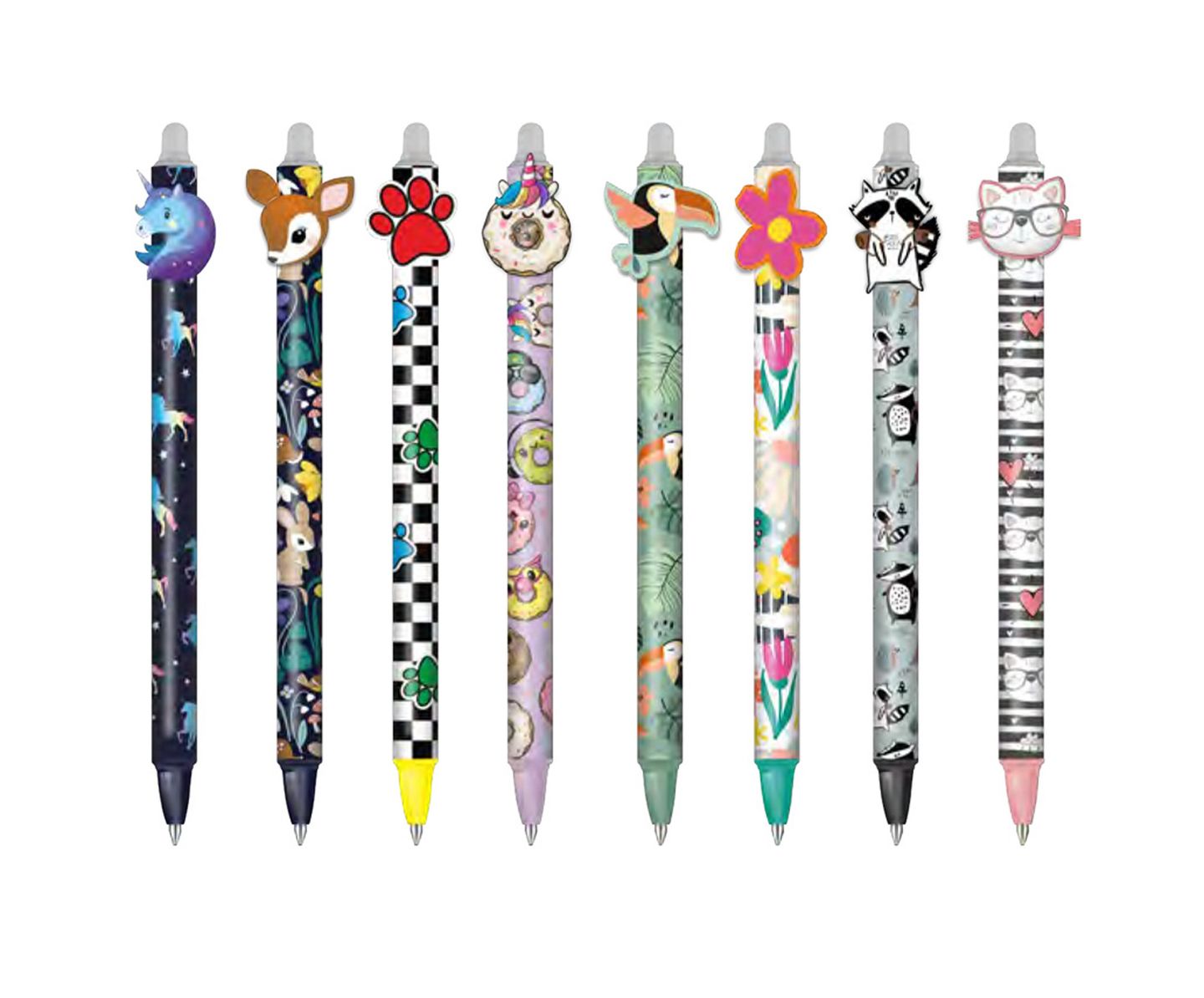 Gumovatelné pero Colorino - Cool Pack Girls II, mix motivů