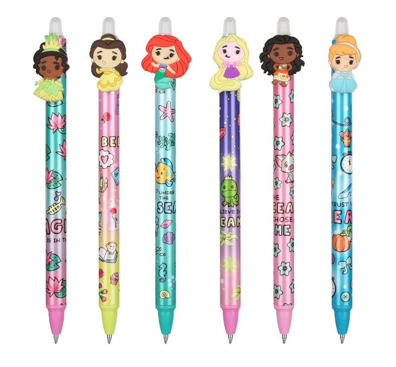 Gumovatelné pero Colorino - Princess, mix motivů