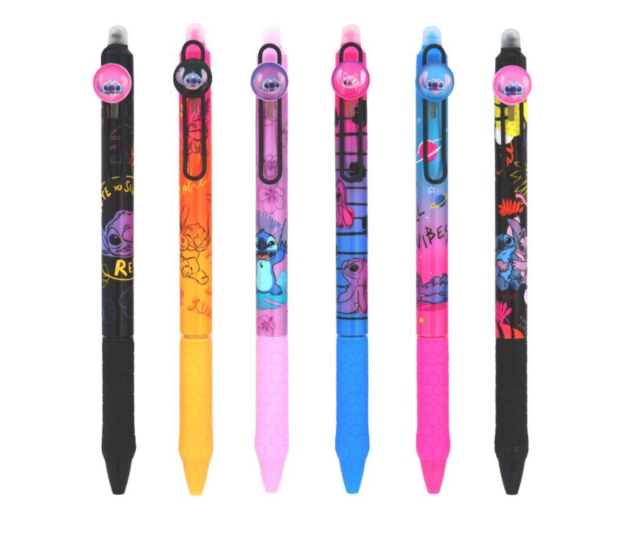 Gumovatelné pero Colorino - Stitch Black, mix motivů