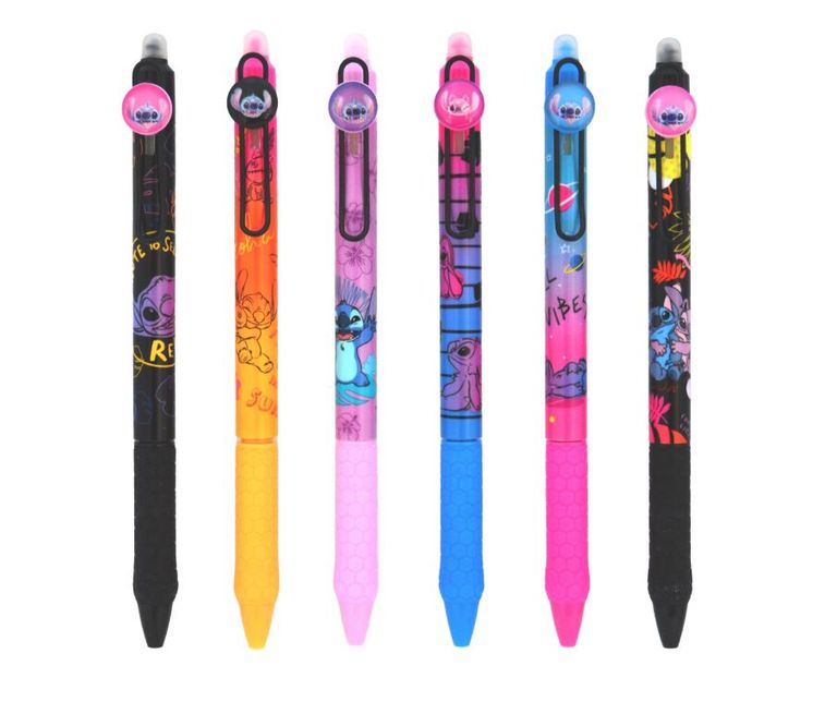 Colorino gumovateľné pero Stitch Black - mix motivov