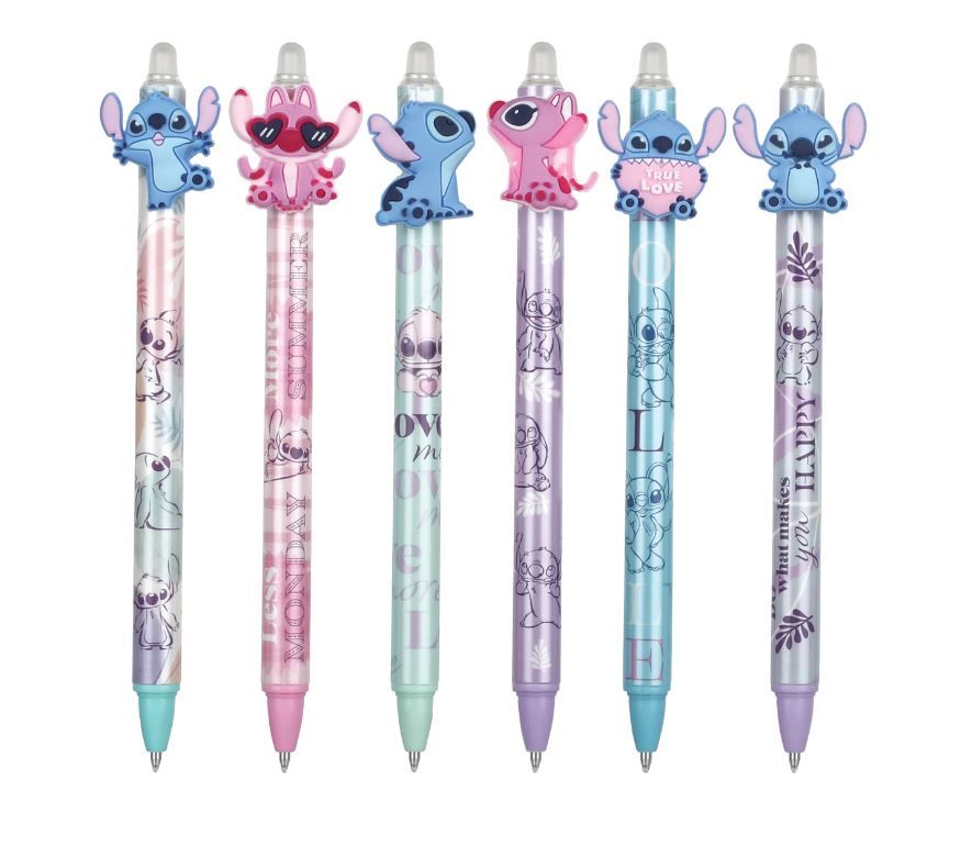 Gumovatelné pero Colorino - Stitch Pastel, mix motivů