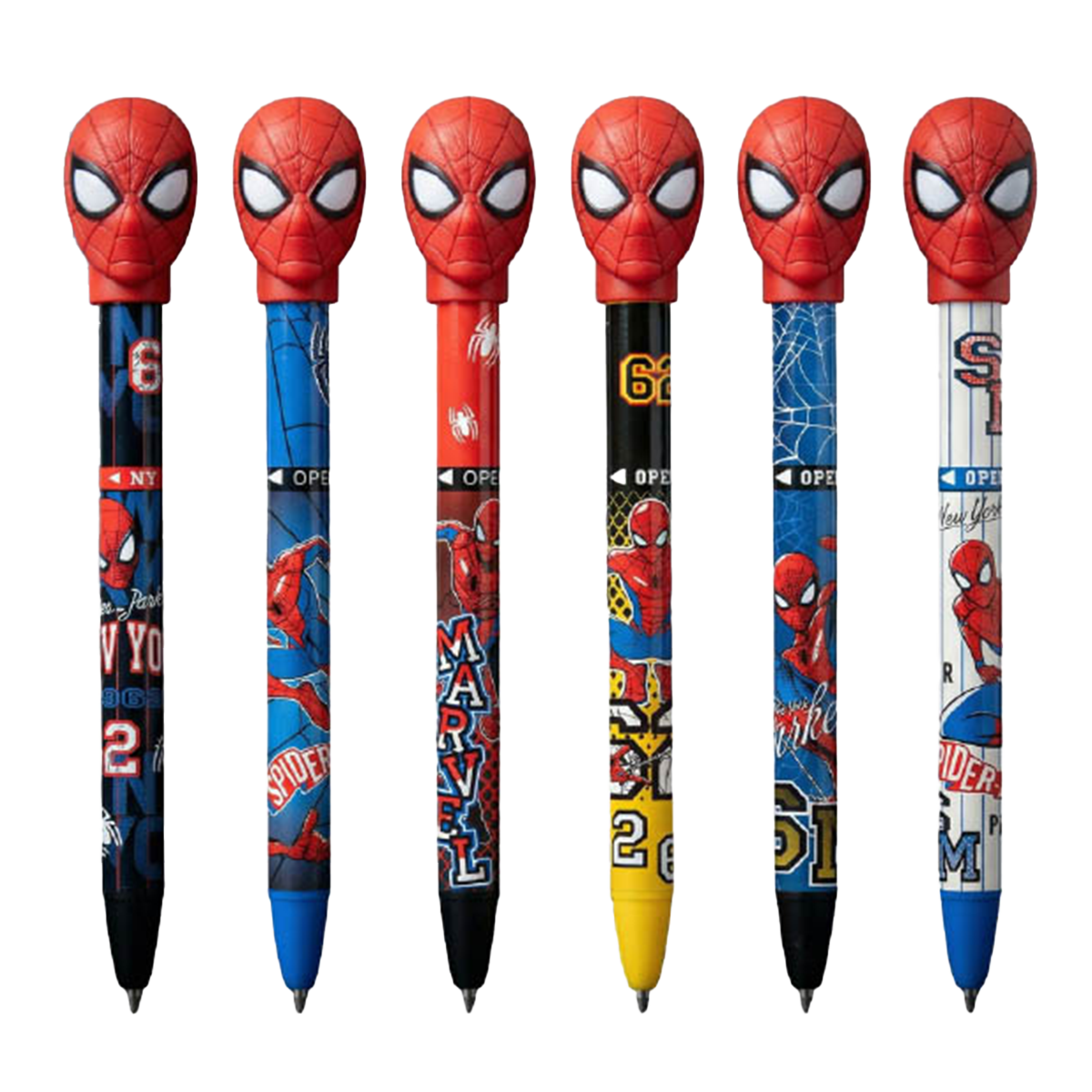 Gumovatelné pero Colorino Twist 0,5 mm - Spider-Man, mix motivů