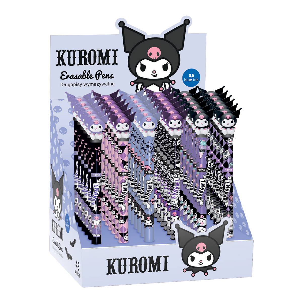Gumovatelné pero Colorino twist - Kuromi, mix motivů