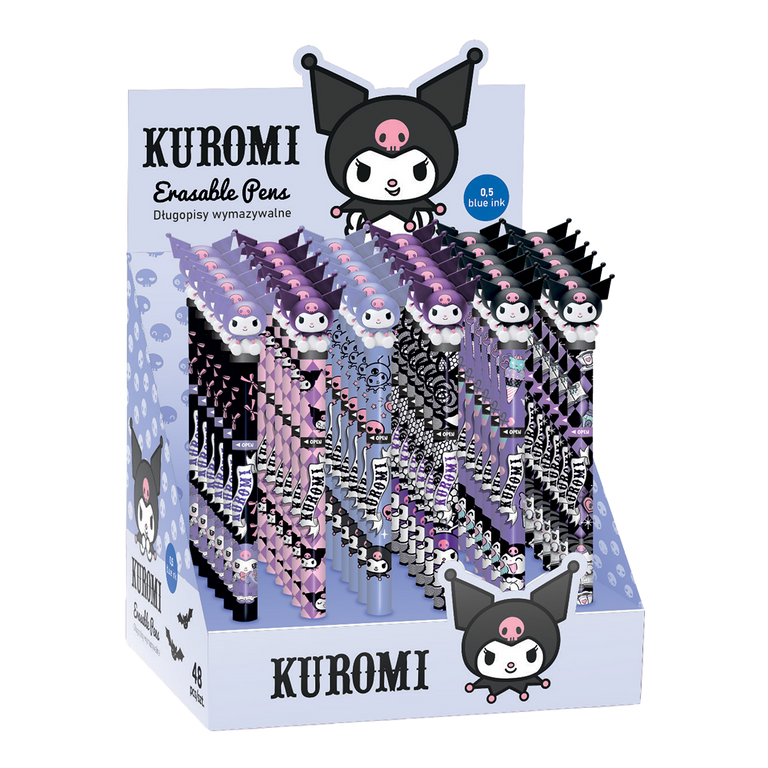 Gumovatelné pero Colorino twist - Kuromi, mix motivů