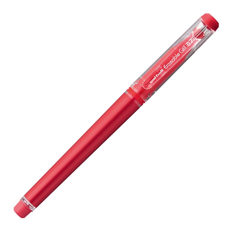 Gumovatelné pero s víčkem UNI 0,7 mm - červené