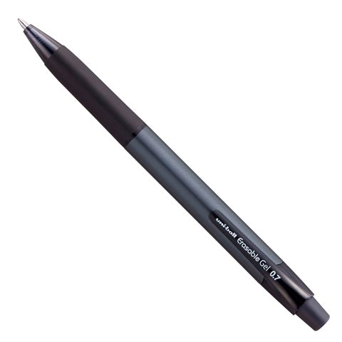 Obrázek produktu: Gumovatelné pero stiskací UNI 0,7 mm - černé