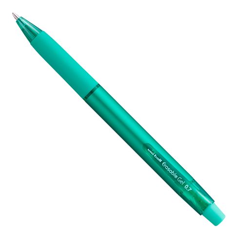 Obrázek produktu: Gumovatelné pero stiskací UNI 0,7 mm - zelené