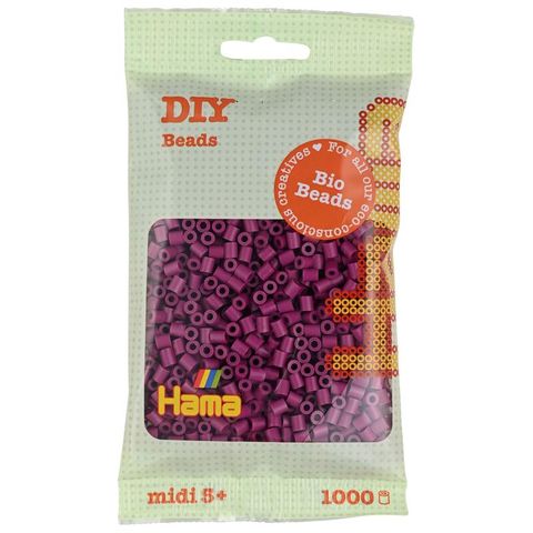Obrázek produktu: HAMA BIO zažehlovací korálky MIDI 1000 - švestkové