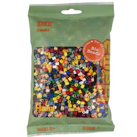 Obrázek produktu: HAMA BIO zažehlovací korálky MIDI 3000 - mix 15 barev