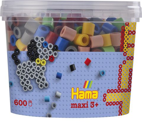 Obrázek produktu: HAMA Korálky MAXI v tubě - 600 ks (se zelenou barvou)