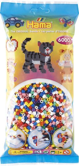 Obrázek produktu: HAMA Korálky MIDI barevné MIX - 6 000 ks
